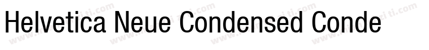 Helvetica Neue Condensed Condensed Reg字体转换